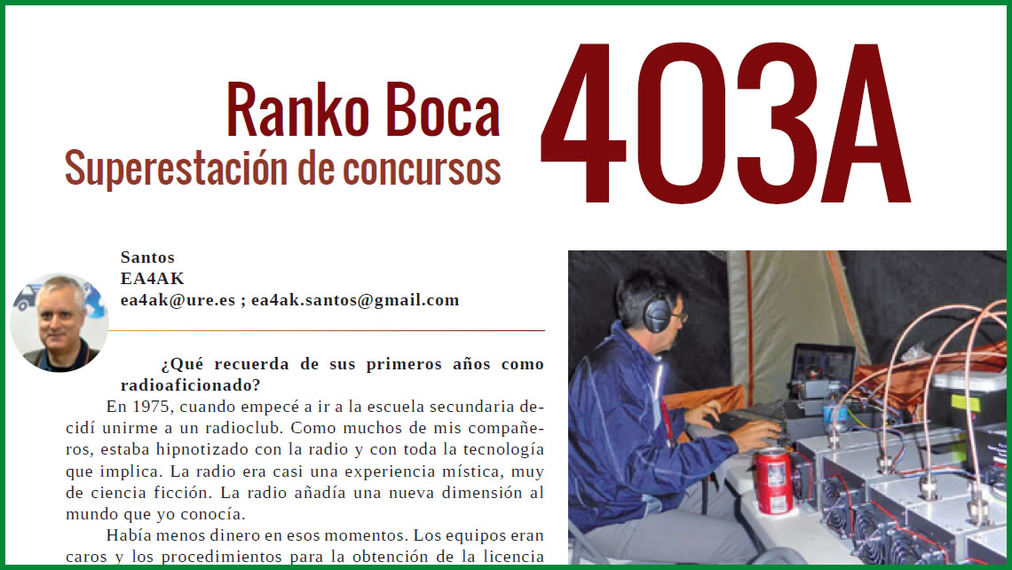 4O3A in the famous Spanish URE Magazine