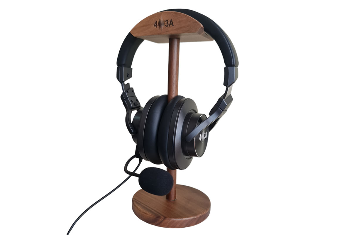 Headphones wooden stand